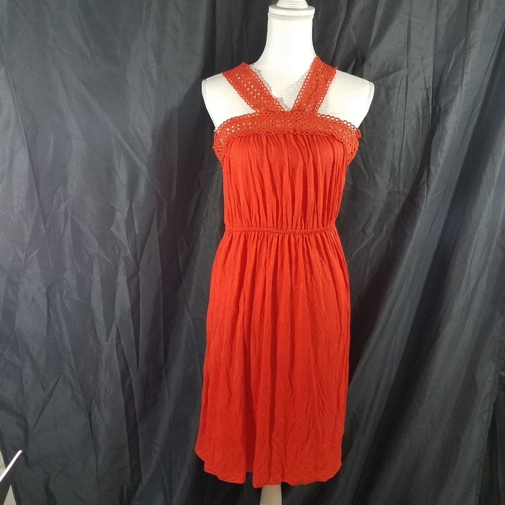 Ann Taylor Loft Orange Dress M NWT